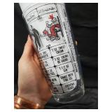 Vintage Cocktail Recipe Glasses (Lot of 2)