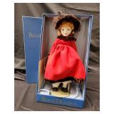 Royal Doulton Porcelain Dolls - Red Dress Boxed Doll & Mint Green Dress Boxed Doll