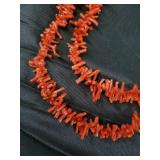 Beaded Necklace Set - Turquoise/Coral & Coral Chip Necklaces & Earrings