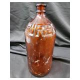 Pepsi-Cola Bottle, Amber Embossed, Clear Grid Bottle, Vintage Lighting Lamp Adapter (Lot of 4)