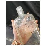 Pepsi-Cola Bottle, Amber Embossed, Clear Grid Bottle, Vintage Lighting Lamp Adapter (Lot of 4)