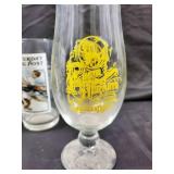 8-Piece Coca-Cola Glassware Lot - Coke Tumblers, The Saturday Evening Post Glass, Hurricane