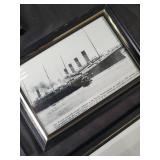 Titanic Ship Prints - 6 Framed Black & White Photos Set