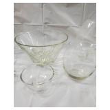 Assorted Clear Glassware - Mugs, Bowls, Goblets & Dishes