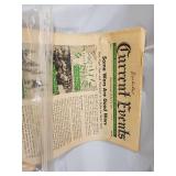 Current Events Vintage Newspapers Bundle - 6 Mid-Century Educational Issues