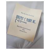 Dorothy C Thorpe Allegro Crystal 3-Piece Place Setting - Goblet, Wine, Sherbet - Sterling Silver Rim