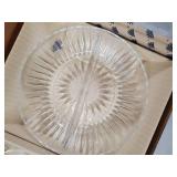 Princess House Crystal Dessert Plates - 3-Piece Set in Original Box