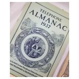Bell System Telephone Almanac Lot - 1934, 1937, 1956, 1959 Almanacs & 1950s Quick Magazines