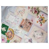 Vintage Greeting Cards Lot - Assorted Birthday, Floral & Baby Designs