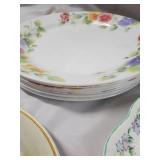 Steelite Floral Dinnerware - Made in England, Assorted Plates, Cups & Saucers