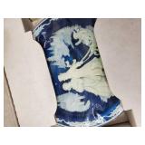 Blue & White Chinese Porcelain Vases - Set of 3 with Certificate