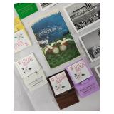 Vintage Postcard & Ephemera Lot - Black & White Cityscapes, Travel Cards, Newspapers & Calendars