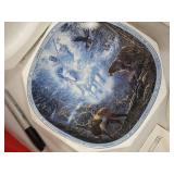 Assorted Christmas Decorative Plates - Winter Scenes & Cardinal Bird Motifs with COA