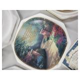 Assorted Christmas Decorative Plates - Winter Scenes & Cardinal Bird Motifs with COA