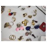 Vintage Costume Jewelry Lot - Earrings, Rings, Brooches, Pendants & Bracelets