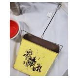 Assorted Kitchenware & Decor Lot - Moka Pot, Boise State Mugs (2), Glass Dish