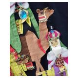 Nativity Kings Tapestry & 2 Vintage Calendar Wall Hangings (Lot of 3)