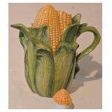 LL-BR - Teapots - Three Ceramic Vegetable Teapots (Carrot, Pumpkin & Corn)