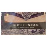 LL-BR - Fairfield Square Collection Queen Bed Ensemble - 8-Piece Reversible Comforter Set