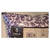 LL-BR - Fairfield Square Collection Queen Bed Ensemble - 8-Piece Reversible Comforter Set