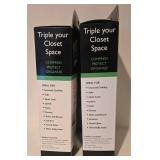 LL-BR - Whitmor Spacemaker Vacuum Storage Bag + Space Bag Hanging Vacuum-Seal Combo Pack