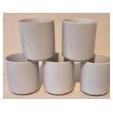 LL-BR - Chinese Porcelain Teapot Set with 5 Hand-Painted Cups - 6 in Tall, 7.5 in Diameter