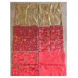 LL-BR - Red 17in Pillow Covers (2) & Gold 16in Pillow Covers (2)