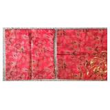 LL-BR - Red 17in Pillow Covers (2) & Gold 16in Pillow Covers (2)