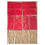 LL-BR - Red 17in Pillow Covers (2) & Gold 16in Pillow Covers (2)