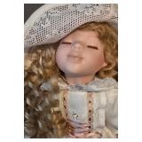 LL-FR - Dmitri & Natasha Porcelain Dolls - Hand-painted 14.5 in. tall - Set of 2