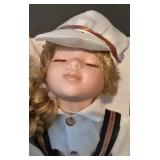 LL-FR - Dmitri & Natasha Porcelain Dolls - Hand-painted 14.5 in. tall - Set of 2