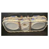 LL-FR - Bearburry Mini Tea Set w/ Box - Blue Cherry Bowl 6in Dia + Covered Crock