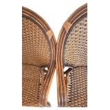 LL-FR - Rattan Woven Outdoor Patio Set - Loveseat + 2 Chairs + Table