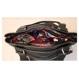 LL- FR - Tyler Rodham Handbag Set - Black Tote, Nine West Crossbody & Wallet (3-Pc)