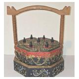 LL-BR - Bento Lunch Box Hexagonal Wooden Stand