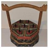 LL-BR - Bento Lunch Box Hexagonal Wooden Stand