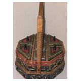 LL-BR - Bento Lunch Box Hexagonal Wooden Stand