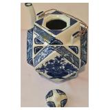 Blue & White Flower Vases - 3.5-in. Tall - 6-Piece Set