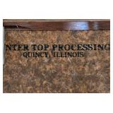 LL-FR - Vintage Wooden Bench With Stool & Wicker Basket