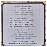 LL-FR - Porcelain Doll Set - Zachary & Natalie, Hand Painted, 14.5 Inches Tall