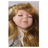 LL-FR - Porcelain Doll Set - Zachary & Natalie, Hand Painted, 14.5 Inches Tall