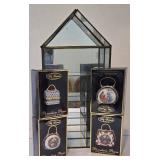 LL-FR - My Treasure Porcelain Purses - 24 Karat Gold Trimmed - Hand Painted - Stock#11102 - 4-Pack