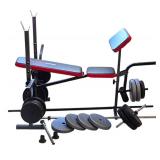 LL-FR - Weider Pro Weight Bench Set with Weights
