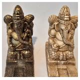 LL-FR - Praying Female Statue 20.5 in Tall with Ganesha & 2 Incense Burners