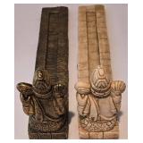 LL-FR - Praying Female Statue 20.5 in Tall with Ganesha & 2 Incense Burners
