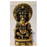 LL-FR - Praying Female Statue 20.5 in Tall with Ganesha & 2 Incense Burners
