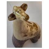 LL-FR - Giraffe Figurines (Set of 2) & Wooden Wall Plaque with Carriage Scene & Woven Jar Basket