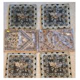 LL-FR - Placemats & Napkins Set - 4 Placemats (12.5 x 17.5 in) + 2 Napkin Sets + 4 Pillow Covers