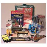 LL-FR - 69-Piece Socket/Driver Ratchet Set Lot - Luggage Locks, Tarps, Maglite & More