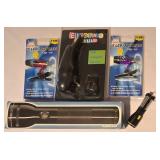 LL-FR - 69-Piece Socket/Driver Ratchet Set Lot - Luggage Locks, Tarps, Maglite & More